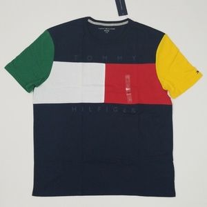 green yellow blue red tommy hilfiger shirt